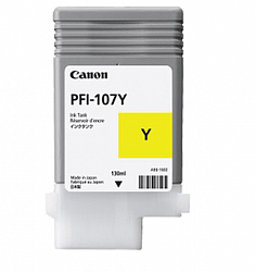 Картридж Canon PFI-107 Y 6708B001 желтый для iPF670/680/685/770/780/785 130мл.