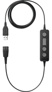 Адаптер Jabra LINK 260 260-09 адаптер QD на USB, Plug/Play соединение для подключения проводных QD-гарнитур к софтфону, управление вызовом на шнуре