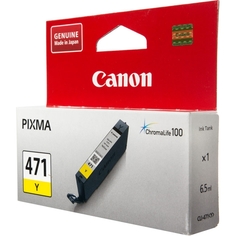 Картридж Canon CLI-471 Y 0403C001 для MG5740, MG6840, MG7740. Жёлтый. 320 страниц.