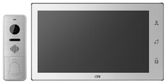 Комплект CTV CTV-DP4106AHD панель CTV-D4000FHD, монитор CTV-M4106AHD Full HD, с экраном 10", Hands free, детектор движения, технология Touch Screen дл