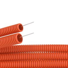 Труба гофрированная DKC 71520 ПНД d20мм, гибкая, тяжёлая, с протяжкой, цвет оранжевый "Octopus" (уп.100м.)