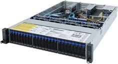 Серверная платформа 2U GIGABYTE R282-Z91 2*SP3, 32*DDR4(3200), 24*2.5" SATA/SAS HS, 2*2.5" SATA/SAS HS, M.2, 8*PCIE, 2*Glan, Mlan, 4*USB 3.0, VGA, 2*1