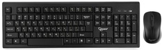 Клавиатура и мышь Wireless Gembird KBS-8002 черные, 2.4ГГц, 104 клавиши+3 кнопки, 1000DPI