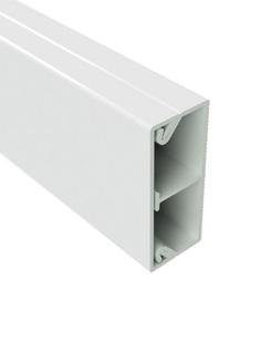 Кабель-канал DKC 00305 TMC 40/2x17 L2000 с крышкой, с перегородкой, белый. In-liner Classic