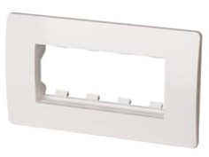 Каркас DKC 10245 в сборе с рамкой под 4 модуля VIVA (для монтажа ЭУИ в коробки код 10143)