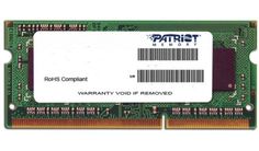 Модуль памяти SODIMM DDR4 4GB Patriot Memory PSD44G240081S PC4-19200 2400MHz CL17 1.2V SR RTL