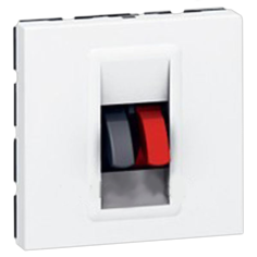 Розетка Legrand 078751 - Программа Mosaic - колонки, 2 модуля