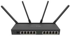 Маршрутизатор Mikrotik RB4011iGS+5HacQ2HnD-IN AL21400 с частотой 1.4 ГГц, 10х 10/100/1000 Ethernet и 1 SFP+ (10 Гбит/с), 1x miniPCI-e (для радиокарты