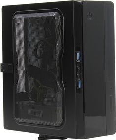 Корпус mini-ITX Powerman EQ101 6117414 черный, Desktop, с БП 200W