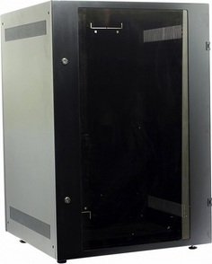 Шкаф напольный 19", 18U NT BASIC MG18-66 B 196528 600*600, дверь со стеклом, черный