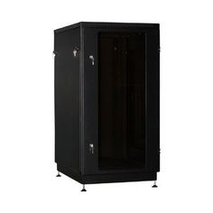 Шкаф напольный 19", 27U NT PRACTIC 2 MG27-610 B 194469 600*1000, дверь со стеклом, черный