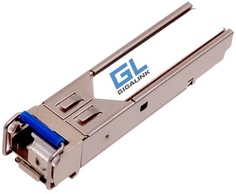 Модуль SFP GIGALINK GL-OT-SG14LC1-1310-1550-I-D WDM, 1Гбит/c, одно волокно SM, LC, Tx:1310/Rx:1550 нм, 14 дБ, DDM