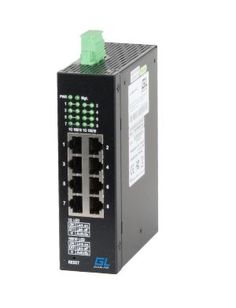 Коммутатор управляемый GIGALINK GL-SW-G202-08-I на DIN рейку, 8x10/100/1000 BaseT, питание 12-24В, 20 Ватт, L2 (питание поставляется отдельно)