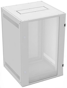 Шкаф напольный 19", 24U NT BASIC MG24-88 G 216247 800*800, дверь со стеклом, серый
