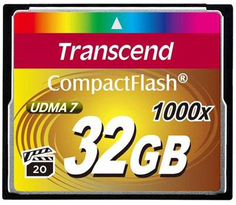 Карта памяти CompactFlash 32GB Transcend TS32GCF1000 Card 1000x