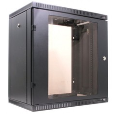 Шкаф настенный 19", 12U NT WALLBOX 12-63 B 084696 черный, 600*350, дверь стекло-металл