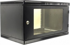 Шкаф настенный 19", 6U NT WALLBOX LIGHT 6-63 B 176959 черный, 600*350, дверь стекло-металл