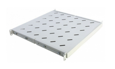 Полка NT S450 VA G 145438 19", серая, регулировка 450-570 мм., перфорированная