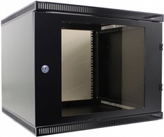 Шкаф настенный 19", 9U NT WALLBOX LIGHT 9-65 B 176967 черный, 600*520, дверь стекло-металл