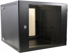 Шкаф настенный 19", 12U NT WALLBOX PRO 12-66 B 178819 двухсекционный, черный, 600*660, дверь стекло-металл