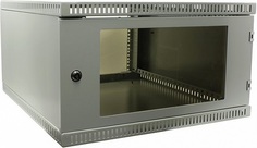Шкаф настенный 19", 6U NT WALLBOX LIGHT 6-66 G 176964 серый, 600*650, дверь стекло-металл