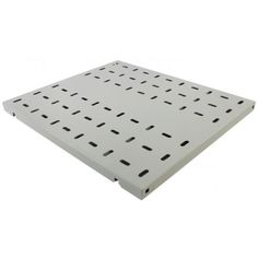 Полка NT SSt580 G 078178 19" усиленная, серая L=580мм., перфорированная, грузоподъемность 200кг