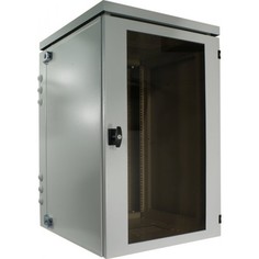 Шкаф настенный 19", 18U NT WALLBOX IP55 plus 18-66 G 189287 пылевлагозащ., серый, 600*660, дверь стекло-металл.