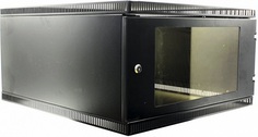 Шкаф настенный 19", 6U NT WALLBOX LIGHT 6-66 B 176963 черный, 600*650, дверь стекло-металл