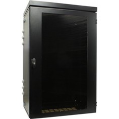 Шкаф настенный 19", 18U NT WALLBOX IP55 plus 18-64 B 189284 пылевлагозащ., черный, 600*460, дверь стекло-металл.