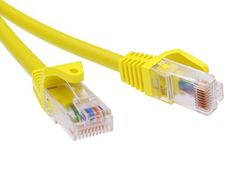 Кабель патч-корд U/UTP 6 кат. 0,5м DKC RN6UU4505YL LSZH, желтый, "RAM telecom"