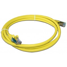 Кабель патч-корд F/UTP 6 кат. 5м. Lanmaster LAN-PC45/S6-5.0-YL RJ45 - RJ45, 4 пары, желтый, LSZH