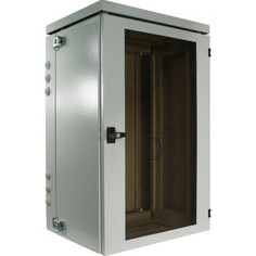 Шкаф настенный 19", 18U NT WALLBOX IP55 plus 18-64 G 189285 пылевлагозащ., серый, 600*460, дверь стекло-металл.