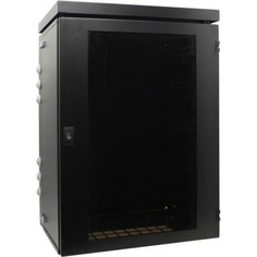 Шкаф настенный 19", 15U NT WALLBOX IP55 plus 15-64 B 189280 пылевлагозащ., черный, 600*460, дверь стекло-металл.