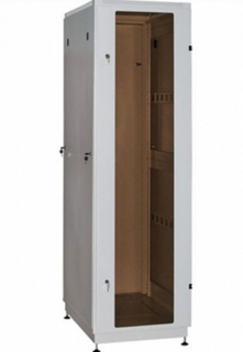 Шкаф напольный 19", 33U NT PRACTIC 2 MG33-810 G 216869 800*1000, дверь со стеклом, серый