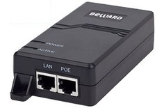 Инжектор PoE Beward STL-11XP Ultra PoE IEEE 802.3 af/at (60 Вт), 1 порт, до 1 Гбит/c, до 100 м, 50 В