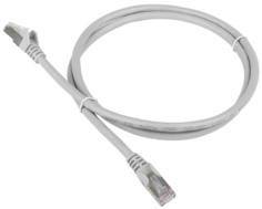 Кабель патч-корд F/UTP 6 кат. 1,5м. TWT TWT-45-45-1.5/S6-GY RJ45 - RJ45, 4 пары, серый