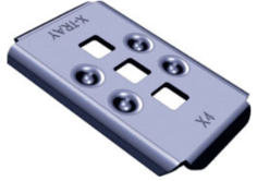 Пластина AXELENT 2204 X-TRAY для соединения лотков X4, оцинкованная, горячая гальваника