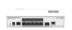 Коммутатор Mikrotik CRS212-1G-10S-1S+IN Level 5, DDR2 64MB, Qualcomm Atheros 8519 400MHz, 1x10/100/1000 Mbit/s Gigabit Ethernet with Auto-MDI/X, 8-30V