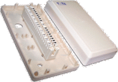 Коробка распределительная TWT TWT-DB10-1P-DIS на 1 плинт (10 пар), с плинтом