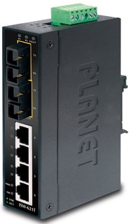 Коммутатор Planet ISW-621TS15 IP30, неуправляемый, промышленный, 4х10/100Base-TX auto-negotiation порта и 2 порта 100Base-FX multi-mode SC интерфейсам
