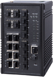 Коммутатор NSGate NIS-3500-2412GE 65LG0812 L2 Managed: 8 10/100/1000Base-T + 8 100M/1G SFP + 4 SFP/1G