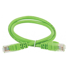 Кабель патч-корд U/UTP 5e кат. 0,5м. ITK PC02-C5EU-05M неэкр., RJ45/RJ45, PVC, зелёный