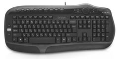 Клавиатура Delux K9050U черная, ММ, 104+15 клавиши, USB (6938820411031)