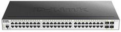 Коммутатор D-link DGS-3000-52X/B1A 48xUTP 100/1000, 4x10GBase-X SFP+, L2, rev /B2A