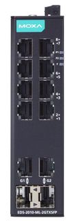 Коммутатор MOXA EDS-2010-ML-2GTXSFP Unmanaged Gigabit Ethernet switch with 8 10/100BaseT(X) ports, 2 10/100/1000BaseT(X) or 100/1000BaseSFP ports