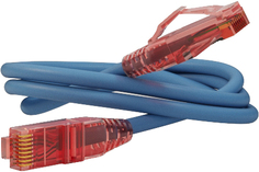 Кабель патч-корд U/UTP 5e кат. 1.5м Hyperline PC-LPM-UTP-RJ45-RJ45-C5e-1.5M-LSZH-BL LSZH, 1.5 м, синий