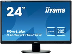 Монитор 23,8" Iiyama ProLite X2483HSU-B3 1920х1080, 4 мс, 250 кд/м2, 8000000:1, 178°/178°, A-MVA, HDMI, DisplayPort, VGA, USB, SPK