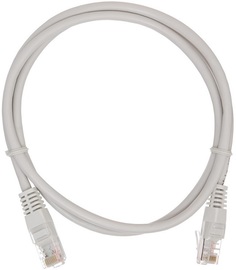 Кабель патч-корд U/UTP 5e кат. 10м Netlan EC-PC4UD55B-100-GY-10 2хRJ45/8P8C, T568B, Molded, CCA, PVC нг(B), серый, уп-ка 10шт.