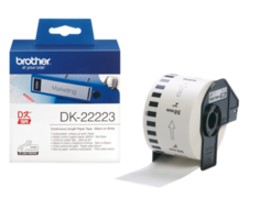 Наклейка Brother DK22223 Бумажная клеящаяся лента Brother (белая, ширина 50 мм)