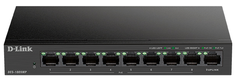 Коммутатор D-link DES-1009MP DES-1009MP/A1A с 8 портами 10/100Base-TX и 1 портом 10/100/1000Base-T (8 портов РоЕ 802.3af/at, PoE-бюджет 117 Вт)
